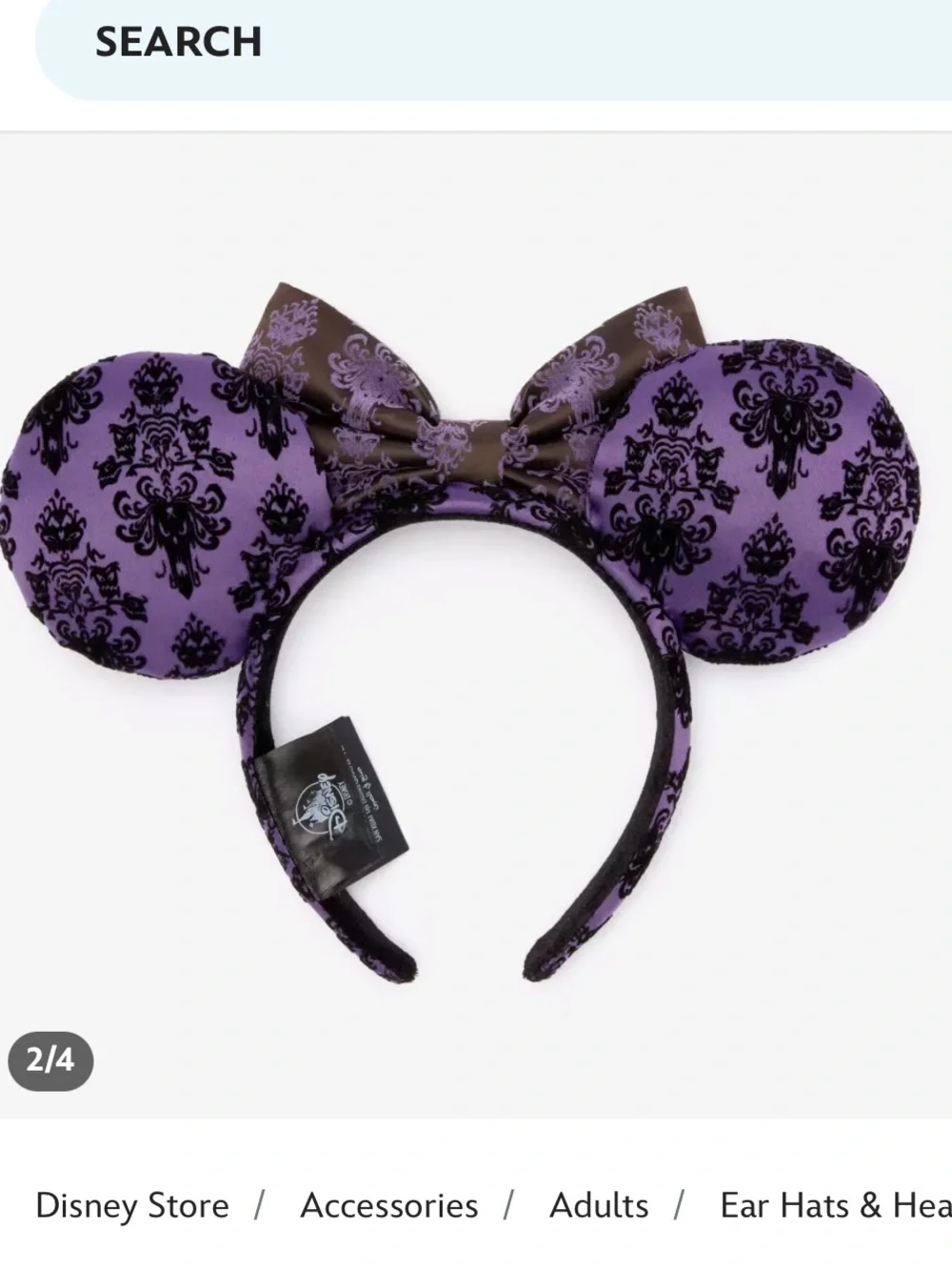 The Haunted Mansion Wallpaper Ear Headband for Adults